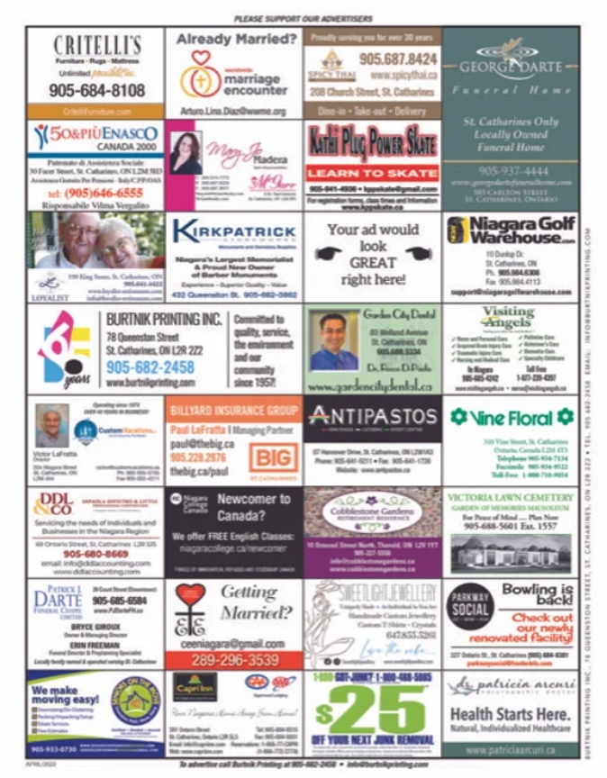 Thank You To<br/>All Of Our<br/>Bulletin<br/>Sponsors